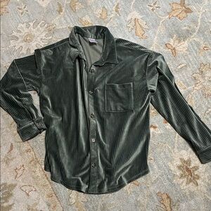 Women’s Moss Green Corduroy over Shirt
